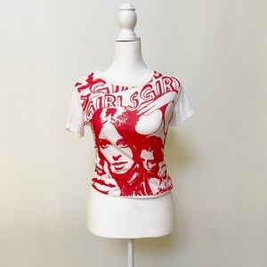 Girls girl t shirt. NWOT. Perfect condition.